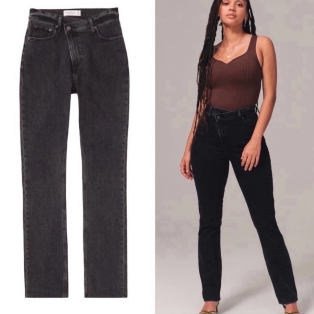 Abercrombie & Fitch The 90s slim straight Ultra High Rise size 25 / 0